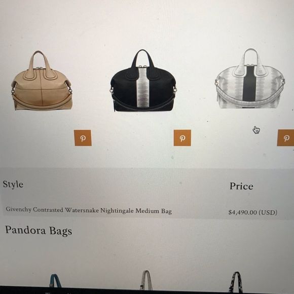 Givenchy Medium Watersnake Nightingale Bag NWT - Picture 7 of 10